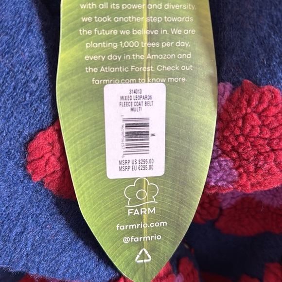 Farm Rio mixed leopards fleece coat - Picture 10 of 16